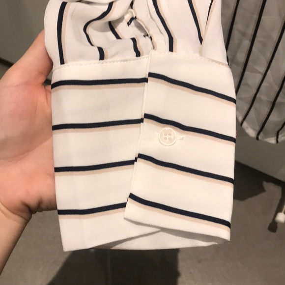 Fashion Nova Stripped Collar Button Down Shirt - Picture 4 of 6